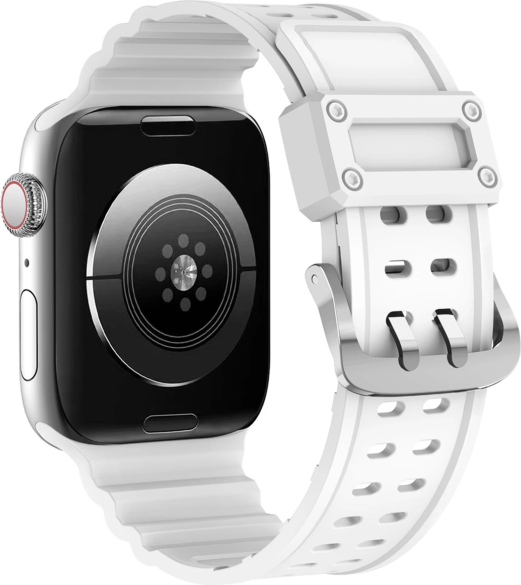 Rrip për Apple Watch Hurtel Strap Triple Protection, TPU, i bardhë