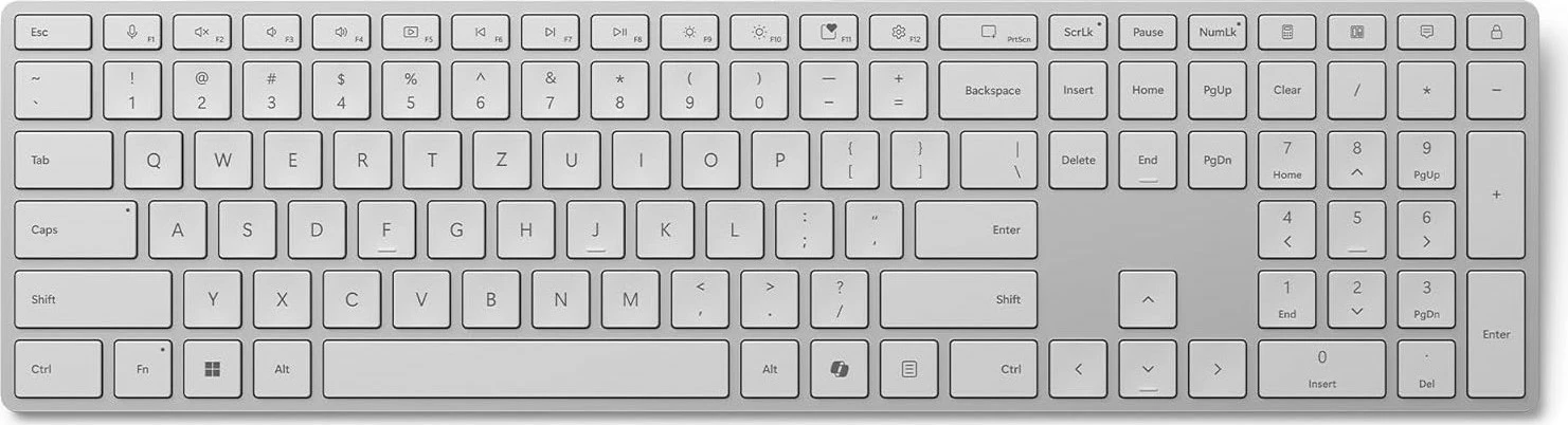 Tastierë Microsoft Surface Keyboard Bluetooth, QWERTZ, full-size, gri