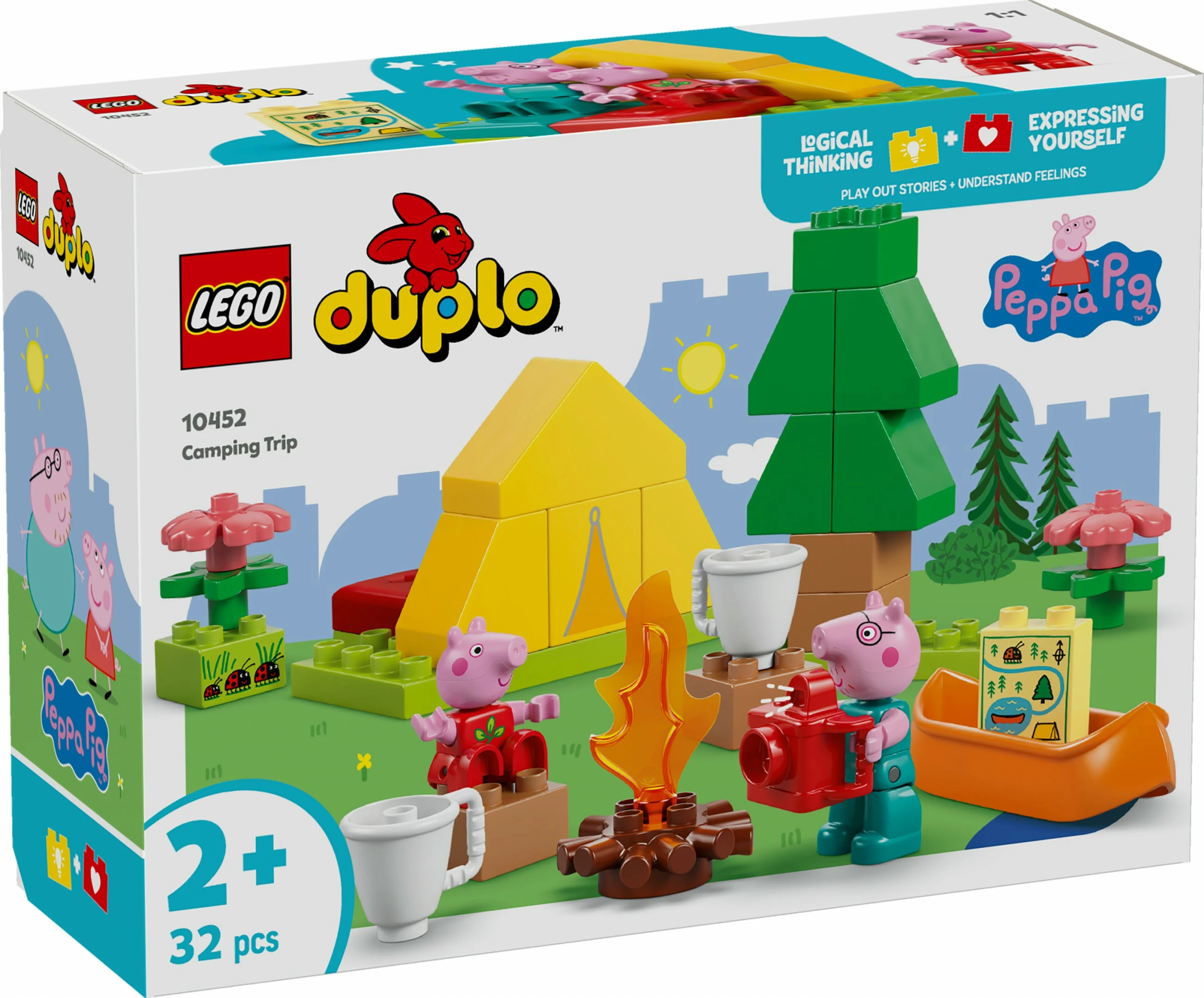 Set ndërtimi LEGO DUPLO Peppa Pig 10452, 32 pjesë, shumëngjyrësh