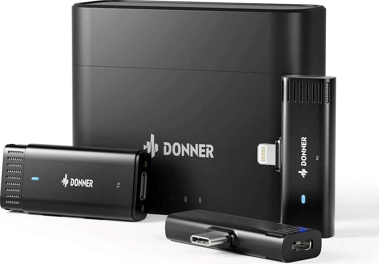 Mikrofon Donner VPM10, për pajisje iOS, i zi