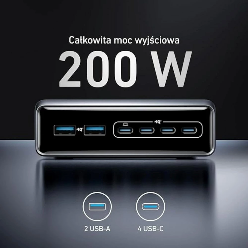 Karikues Anker Prime GaN 2x USB-A 4x USB-C PD 200W, Zi