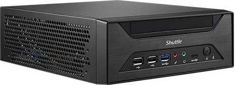 Kasë Shuttle Barebone XPC slim XH610, LGA1200, 2xSODIMM DDR4, 2xM.2, 3xSATA, 1xHDMI, 1xDP, 1xVGA, e zezë