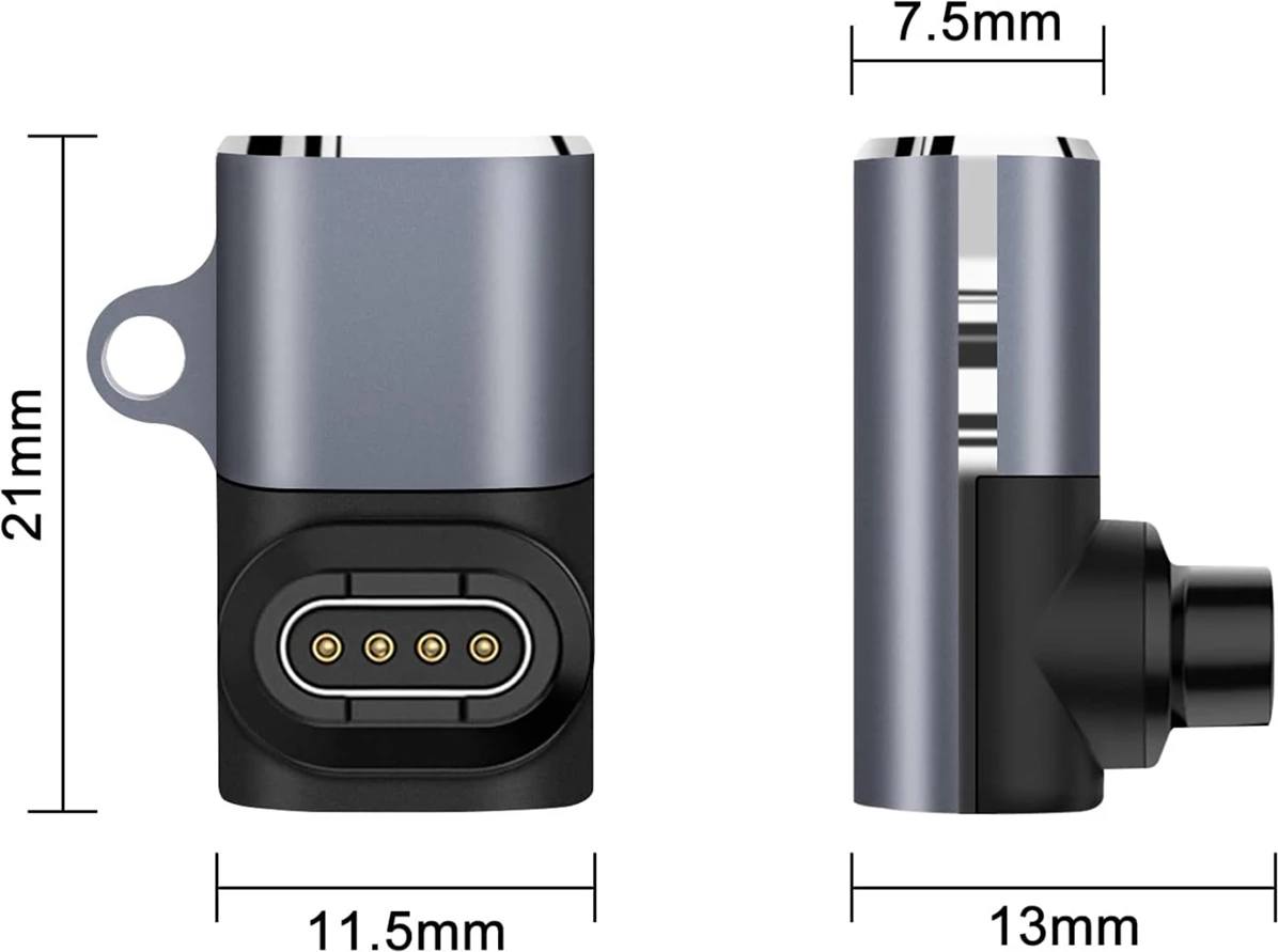 Adapter USB-C Wozinsky WAYGS1 për Garmin smartwatch, Gri