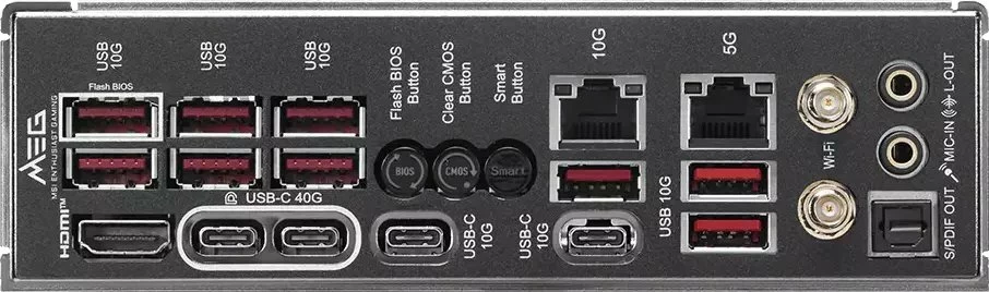 Pllakë amë MSI MEG X870E ACE MAX, AMD X870E, ATX, DDR5 deri 256GB, Wi‑Fi 7, USB4, e zezë/ari