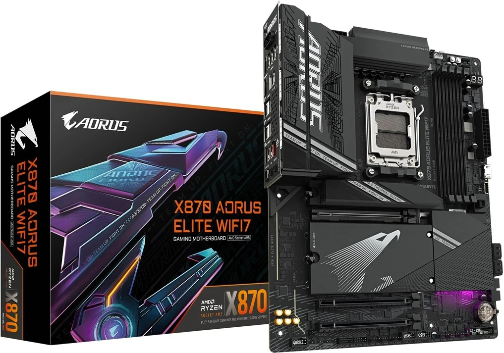 Pllakë amë Gigabyte X870 AORUS ELITE WIFI7, Socket AM5, e zezë