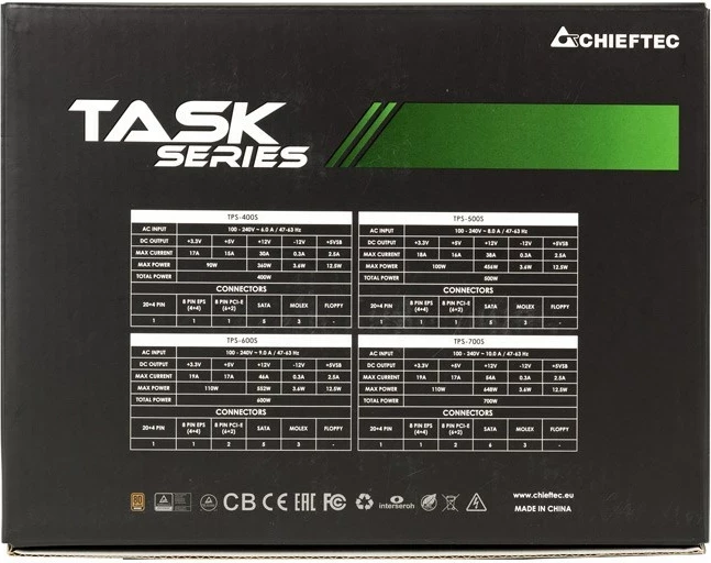 Burim energjie Chieftec Task TPS-700S ATX, 700W