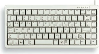 Tastierë Cherry G84-4100, Mini, USB/PS2, Gri