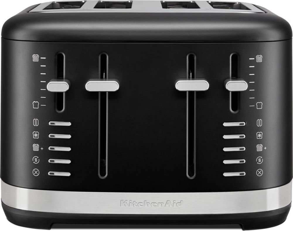 Tostier KitchenAid 5KMT4109EBM, 4 feta, çelik inox, e zezë