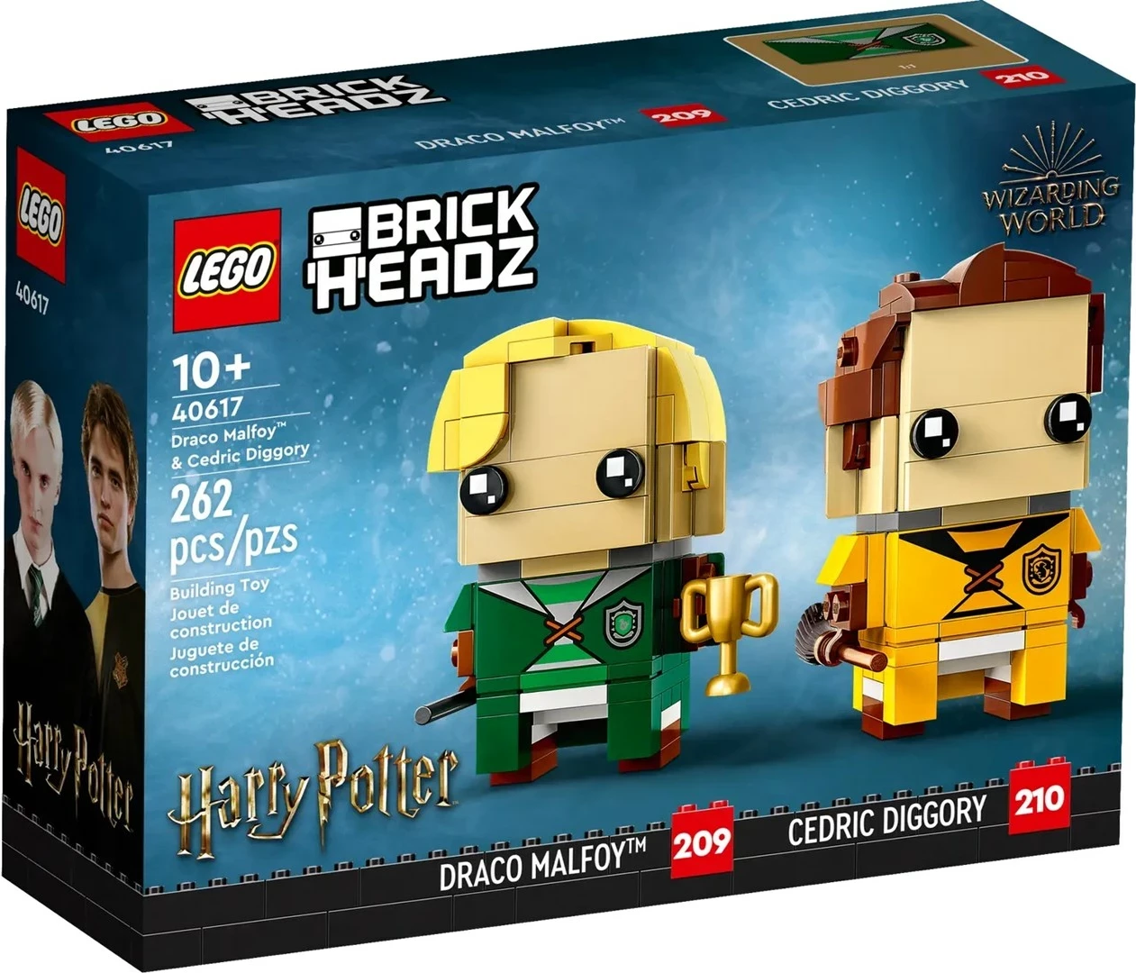Set LEGO BrickHeadz Harry Potter 40617 Draco Malfoy dhe Cedric Diggory