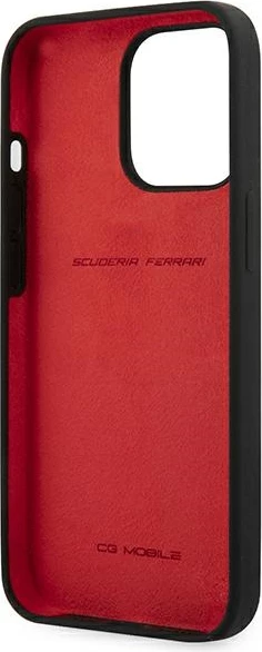 Mbështjellës Ferrari FESSIHCP13XBK për iPhone 13 Pro Max 6.7", silikon, zi