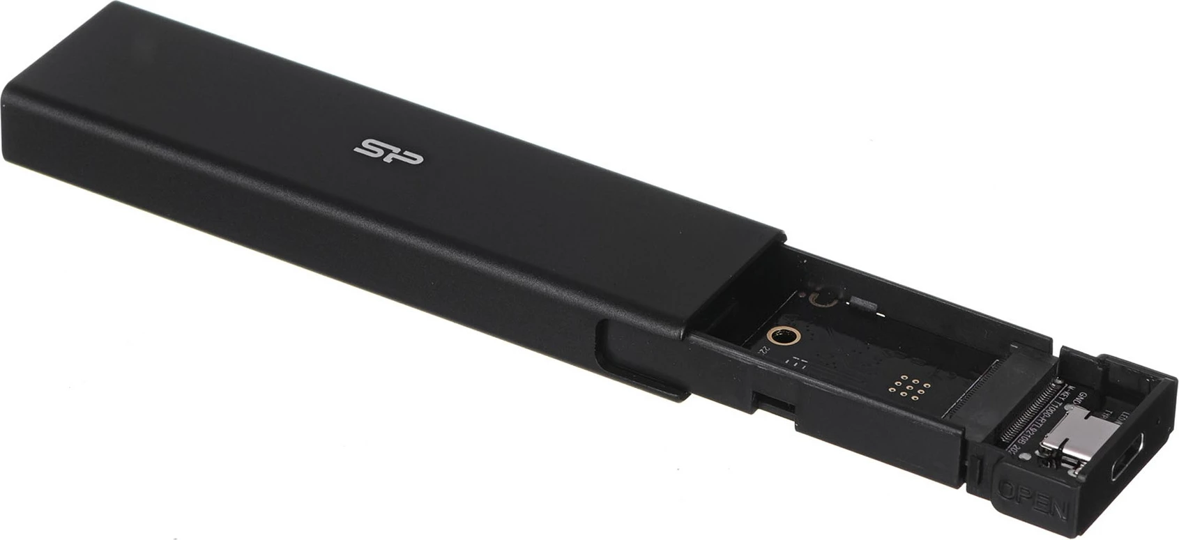 Kuti për SSD Silicon Power PD60, SATA/m.2, e zezë