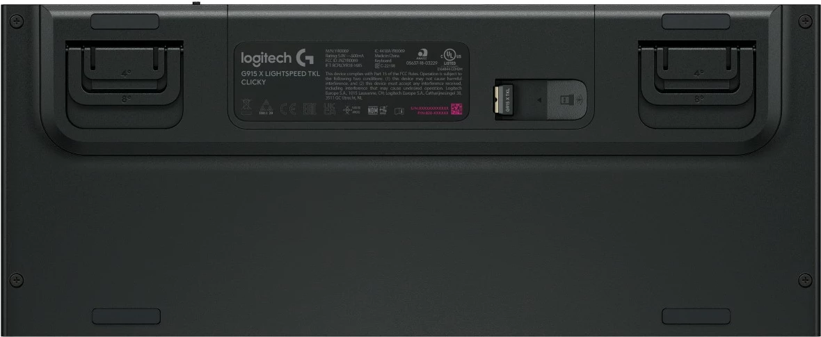Tastierë gaming Logitech G915 X LIGHTSPEED TKL, mekanike, RGB, wireless/bluetooth, e zezë