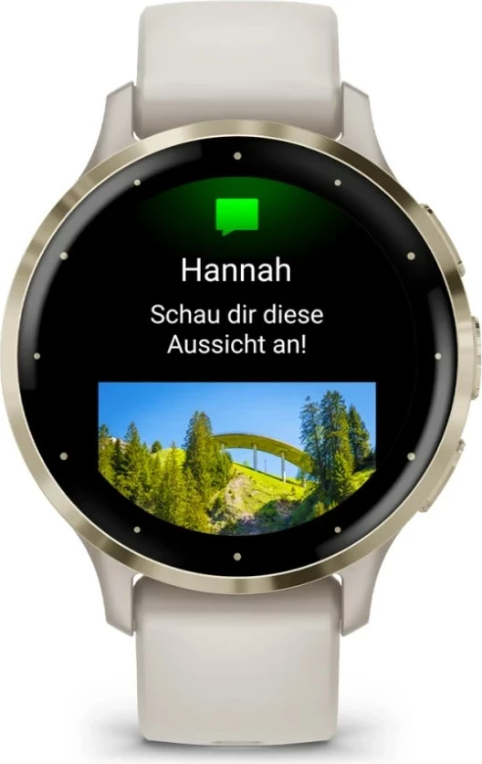 Smartwatch Garmin Venu 3S, 41 mm, AMOLED, Gold, Ivory