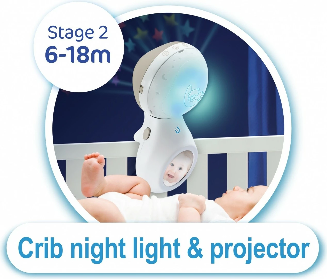 Karusel muzikor 3-në-1 B-kids Infantino, për foshnje, bezhë/bardhë