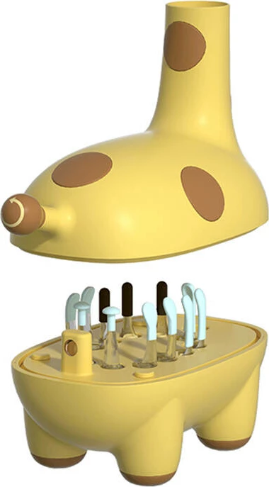 Otoskop Bebird D3 PRO me kamerë, 8 MP, i verdhë, me 12 maja