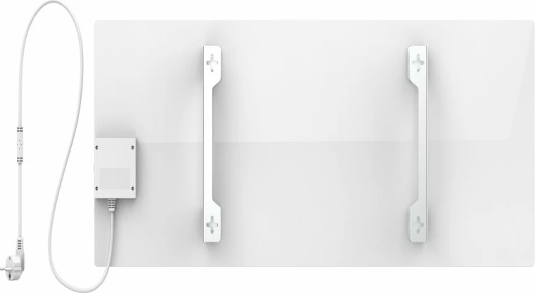 Ngrohës smart AENO Premium Eco AGH0003S 700W, xham i kalitur, infra të kuqe + konveksion, prizë EU (E/F), bardhë