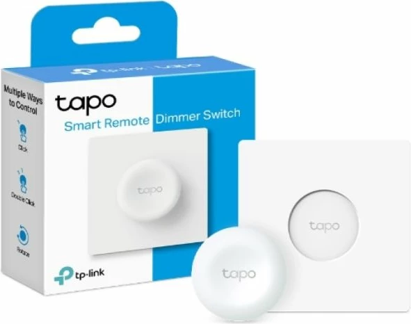 Switch dimmer i mençur TP-LINK Tapo S200D, me bateri CR2032, i bardhë, set 1 copë
