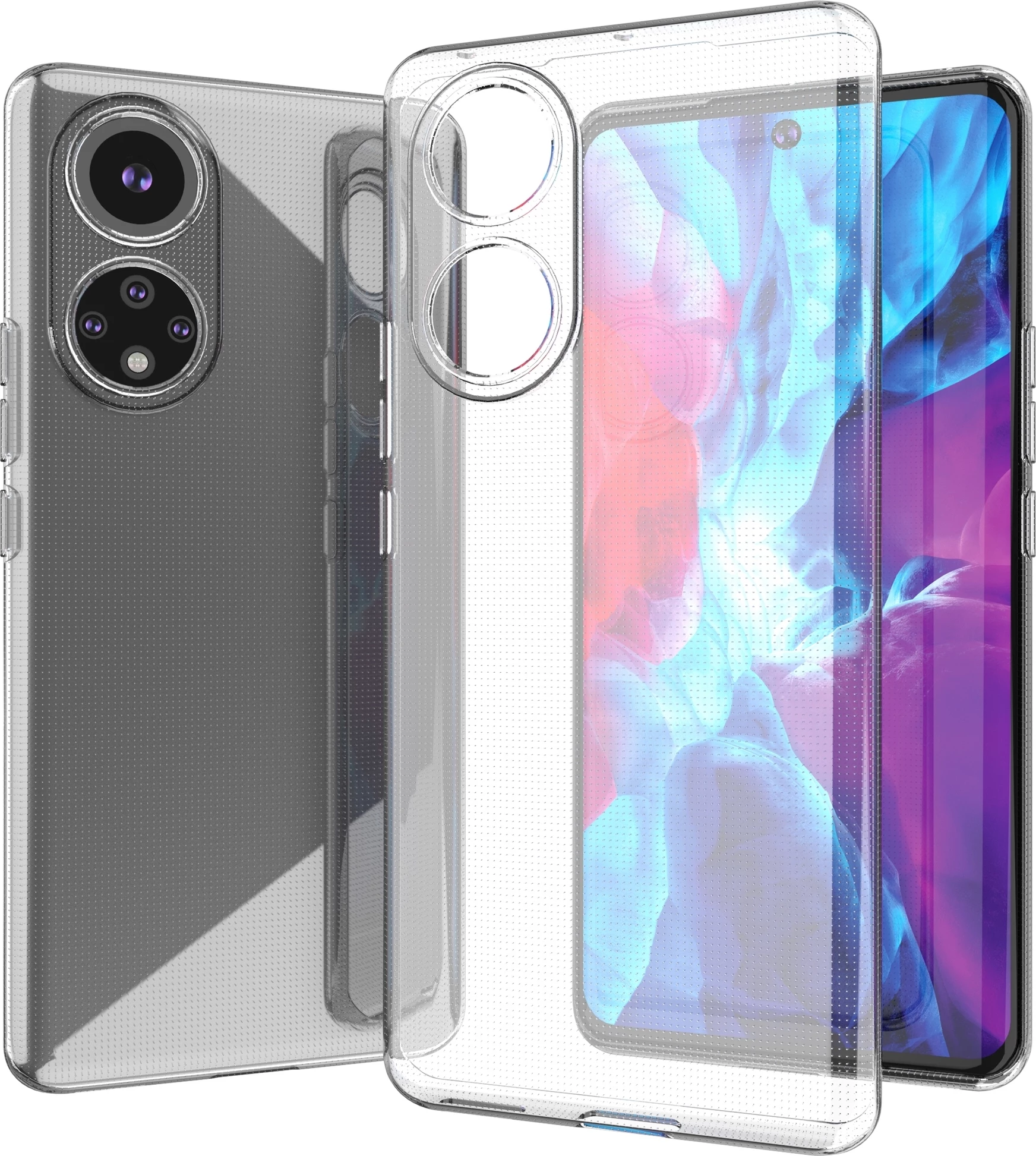 Mbështjellës Hurtel Ultra Clear 0.5mm për Honor 50 Pro, Transparent