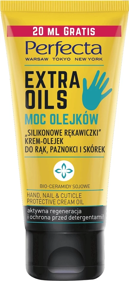 Krem për duar, thonj dhe kutikula Perfecta Extra Oils Silicone Gloves për femra, 80ml