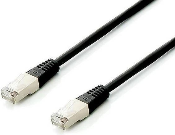 Kabllo rrjeti Cat6a Equip S/FTP, 0.5m, set 10 copë, e zezë
