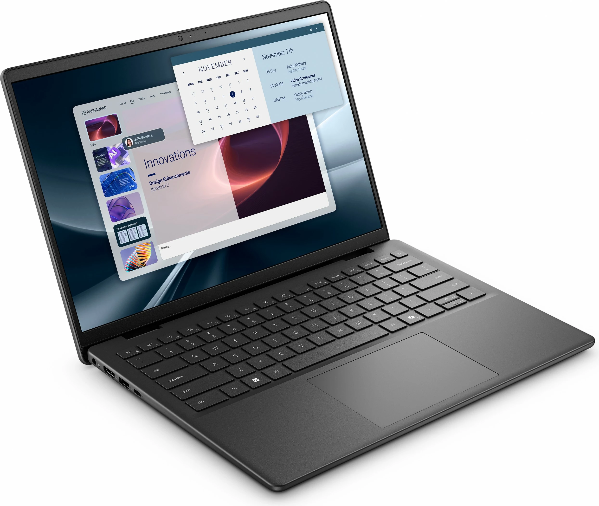 Laptop Dell Pro 14 Essential PV14255, R7-250, 16GB RAM, 512GB SSD, 14" FHD+, AMD Radeon, Windows 11 Pro, zi