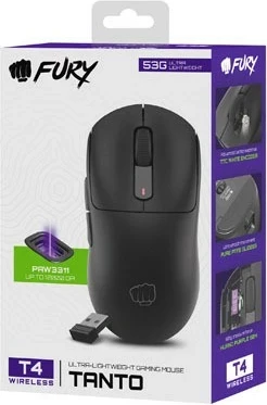 Maus Fury Tanto T4, wireless, 12000 dpi, 7 butona, i zi