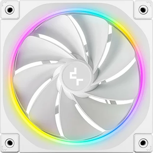 Ventilator kasë Deepcool FL12R 120mm, LED RGB, i bardhë