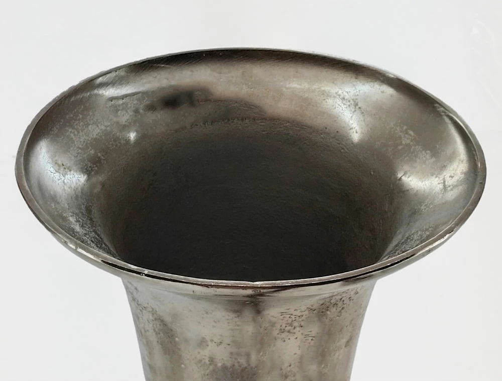 Vazo Flores, alumin, ngjyrë argjendi-nikel, 26x26x115 cm