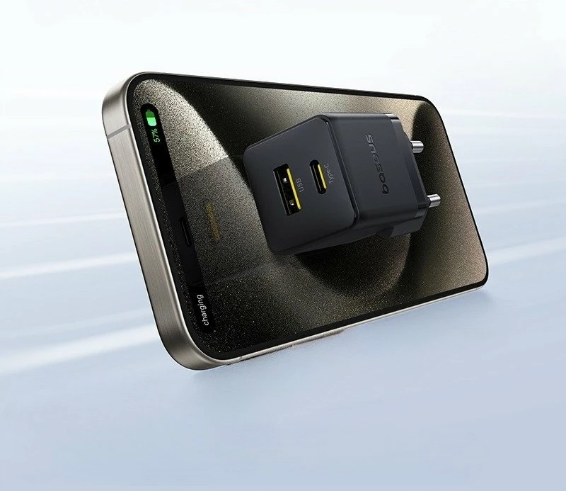 Karikues rrjeti Baseus Palm P1011160A113-00 30W, 1x USB-A + 1x USB-C, PD/QC, pa kabllo, i zi