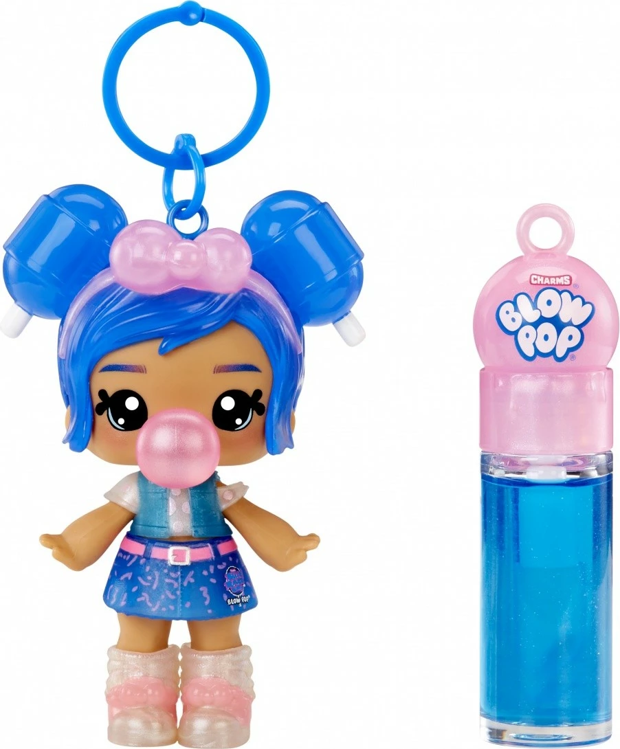 Lodër kukull Yummiland MGA, Lip Gloss Lulu Raspberry me breloc, për vajza