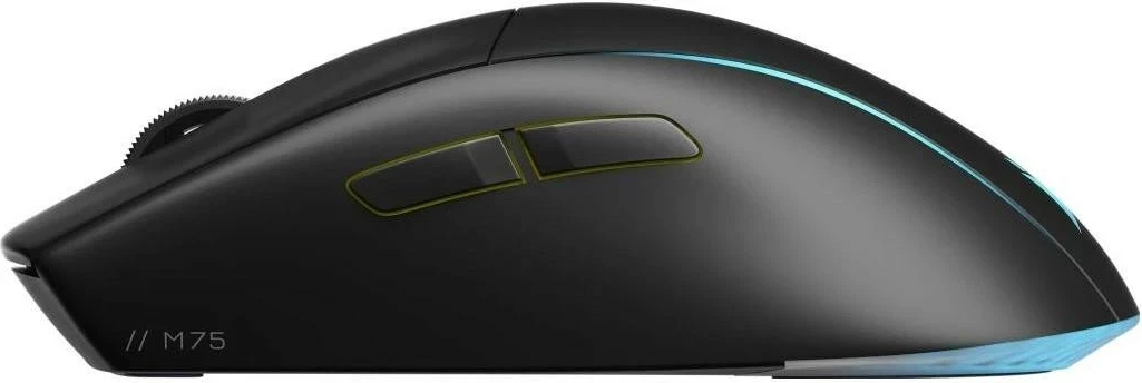 Maus Corsair M75 Wireless, RGB, 26000 DPI, iCUE, e zezë