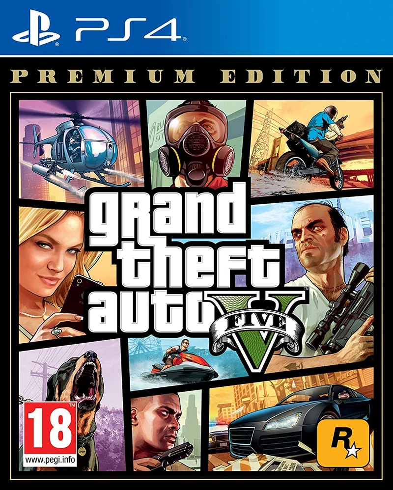 Videolojë për PS4 GTA Grand Theft Auto 5 Premium Edition