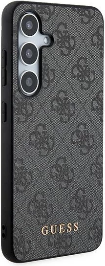 Mbështjellës Guess 4G Metal Gold Logo për Samsung Galaxy A55, i zi