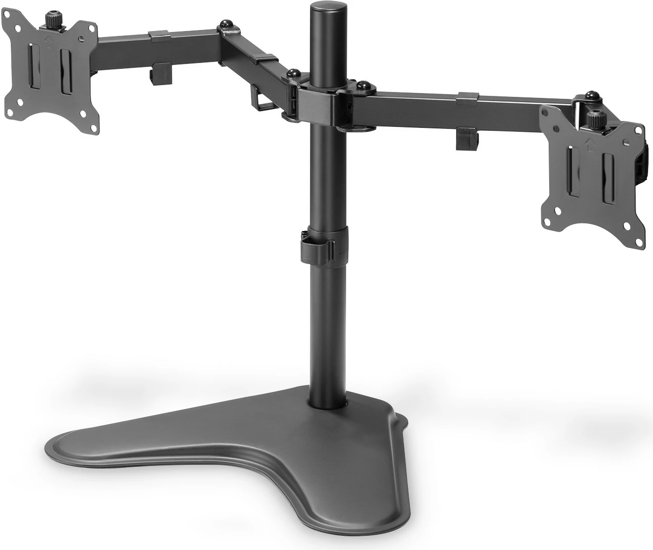 Mbajtës dy monitorësh Digitus universal, 15-32 inç, 8 kg, VESA 75x75/100x100, i zi