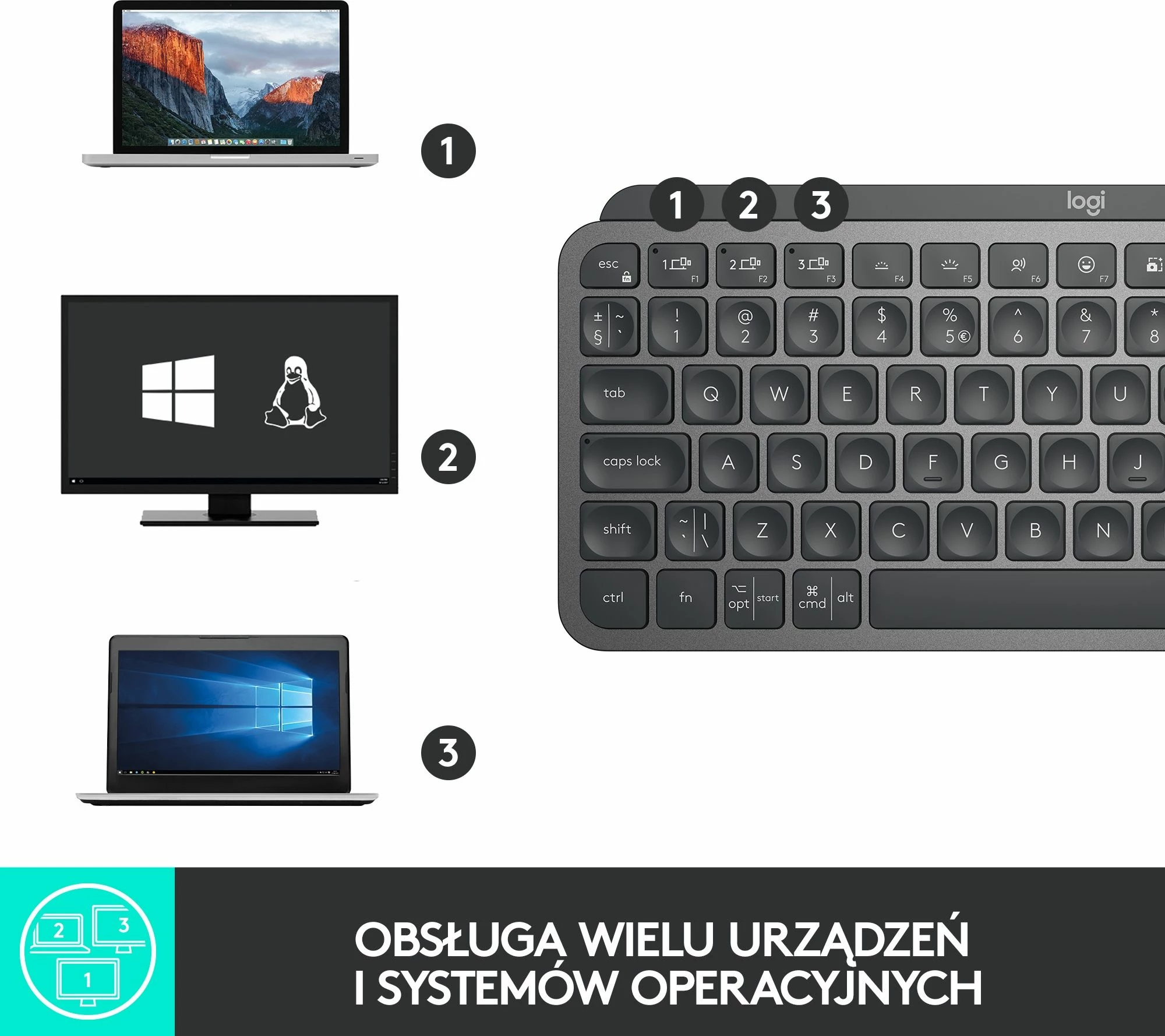 Tastierë Logitech MX Keys Mini 920-010498, wireless Bluetooth, e ndriçuar, US INTL layout, rikarikueshme USB-C, Graphite