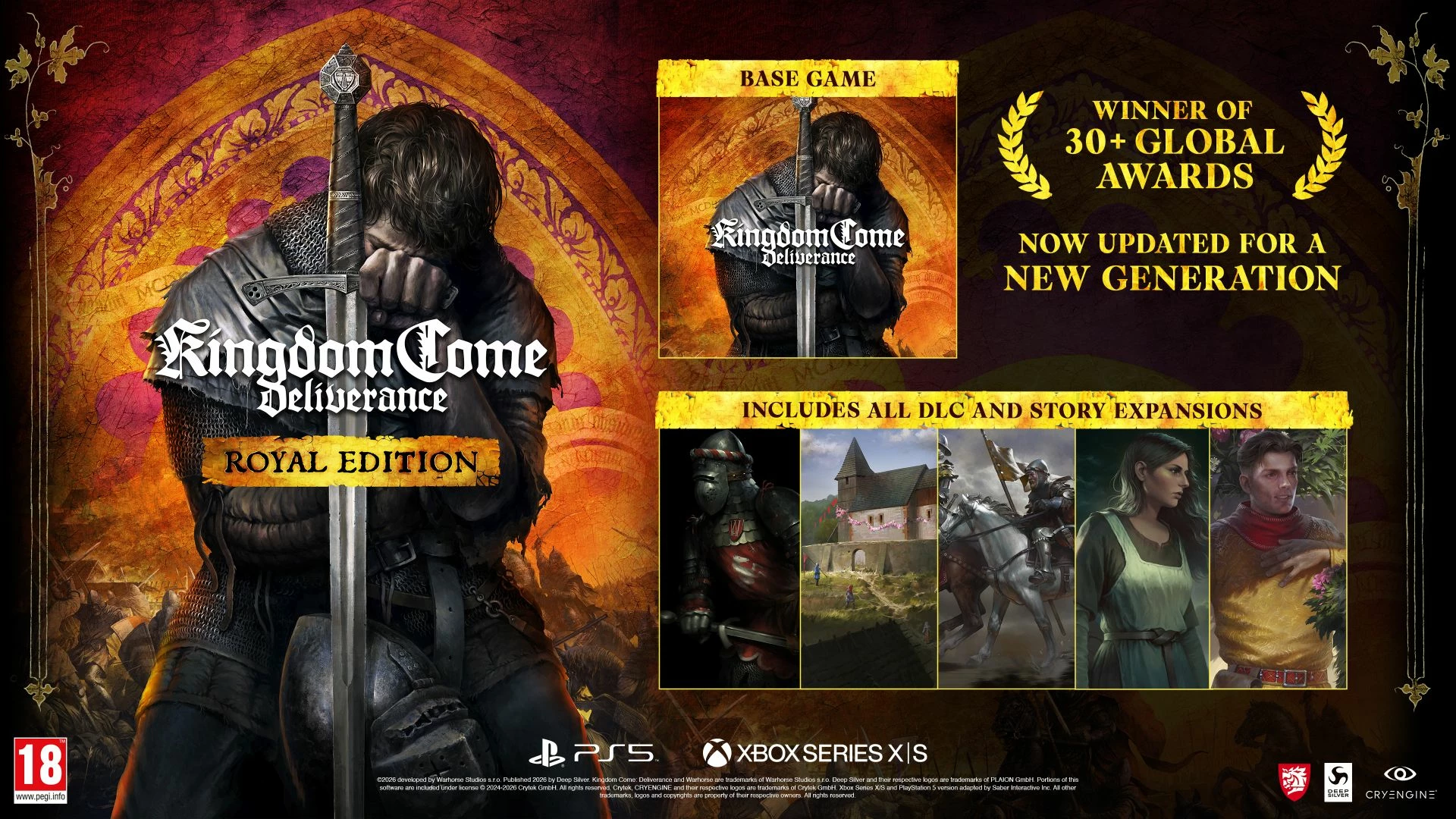 Lojë për Xbox Series X, Deep Silver Kingdom Come: Deliverance Royal Edition (PEGI 18), komplet me të gjitha DLC-të