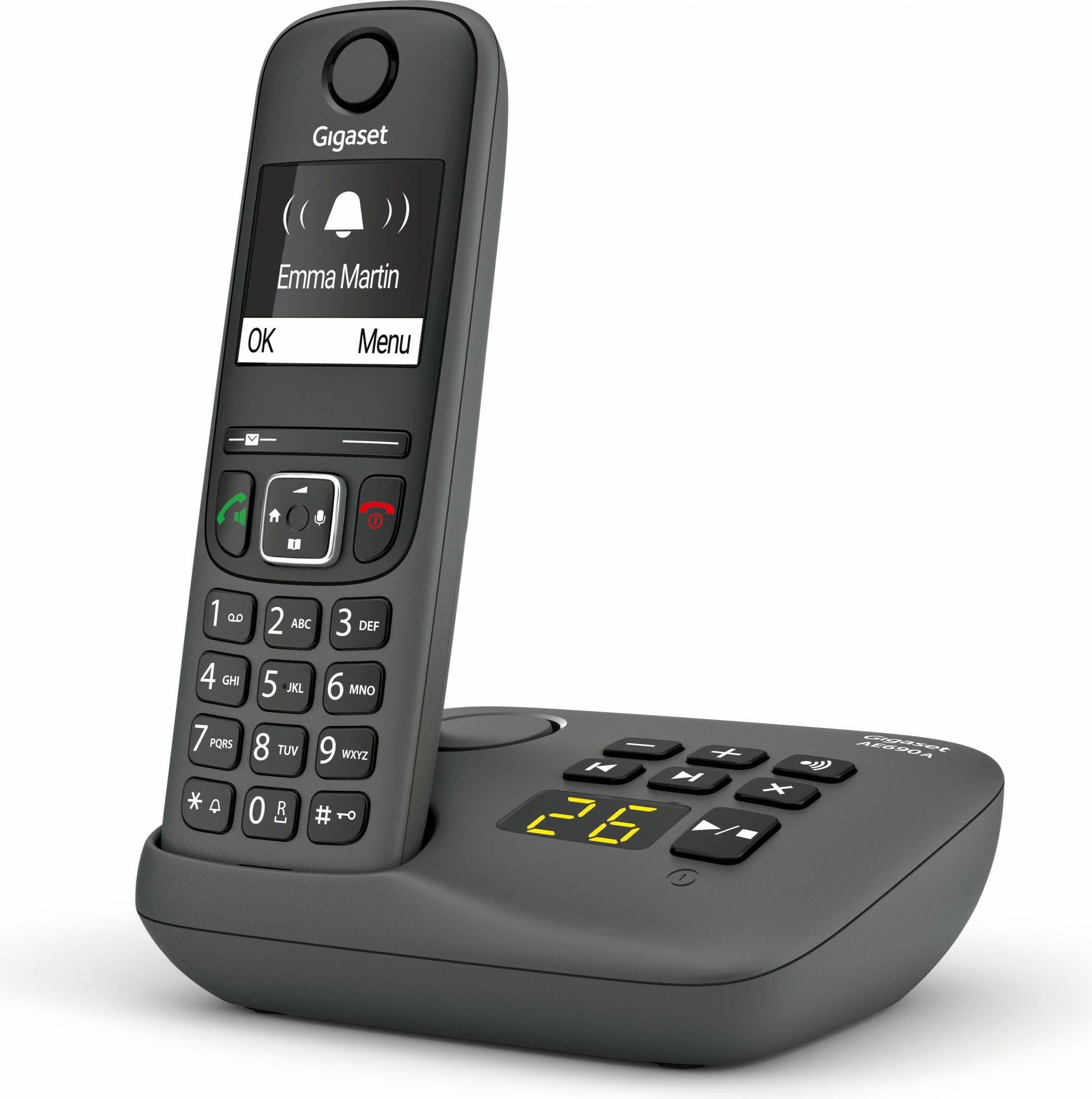 Telefon Gigaset AE690A, Analog/DECT, Dorezë pa tel, Anthracite