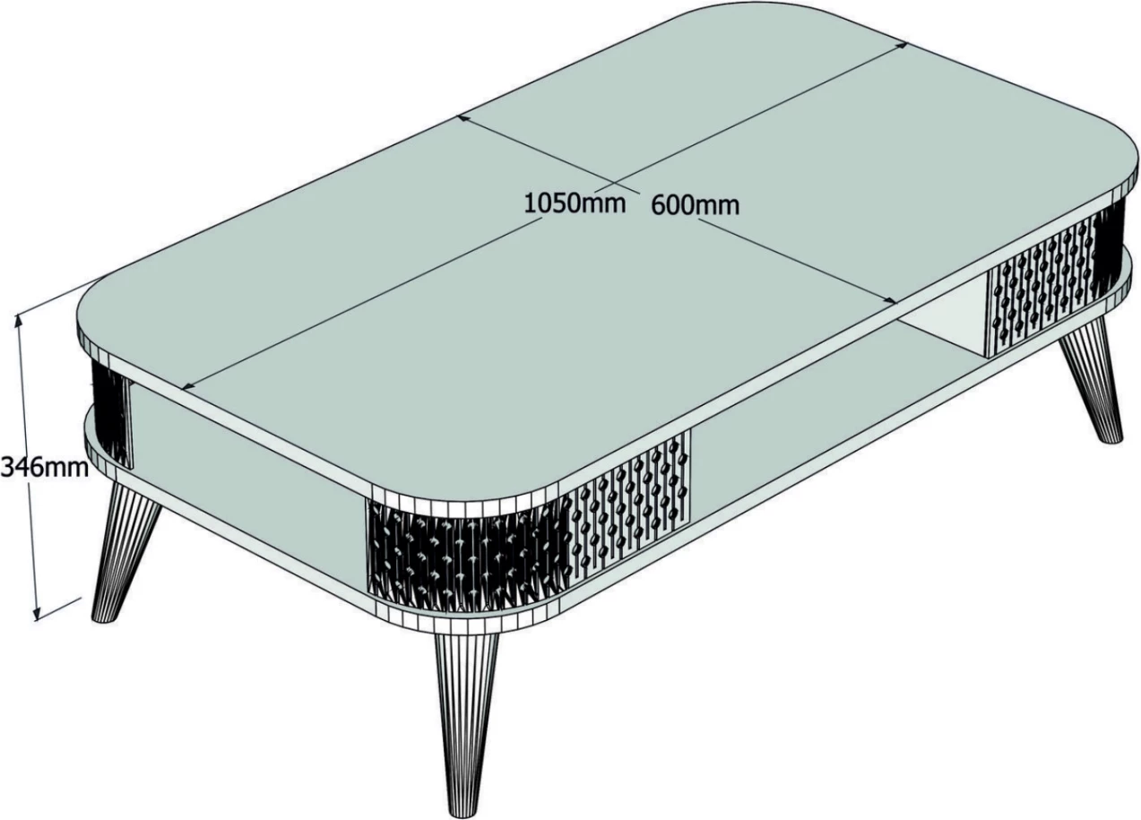 Kompozim dhome ndeje FH11848.03 2 copë, ngjyrë e bardhë dhe arre
