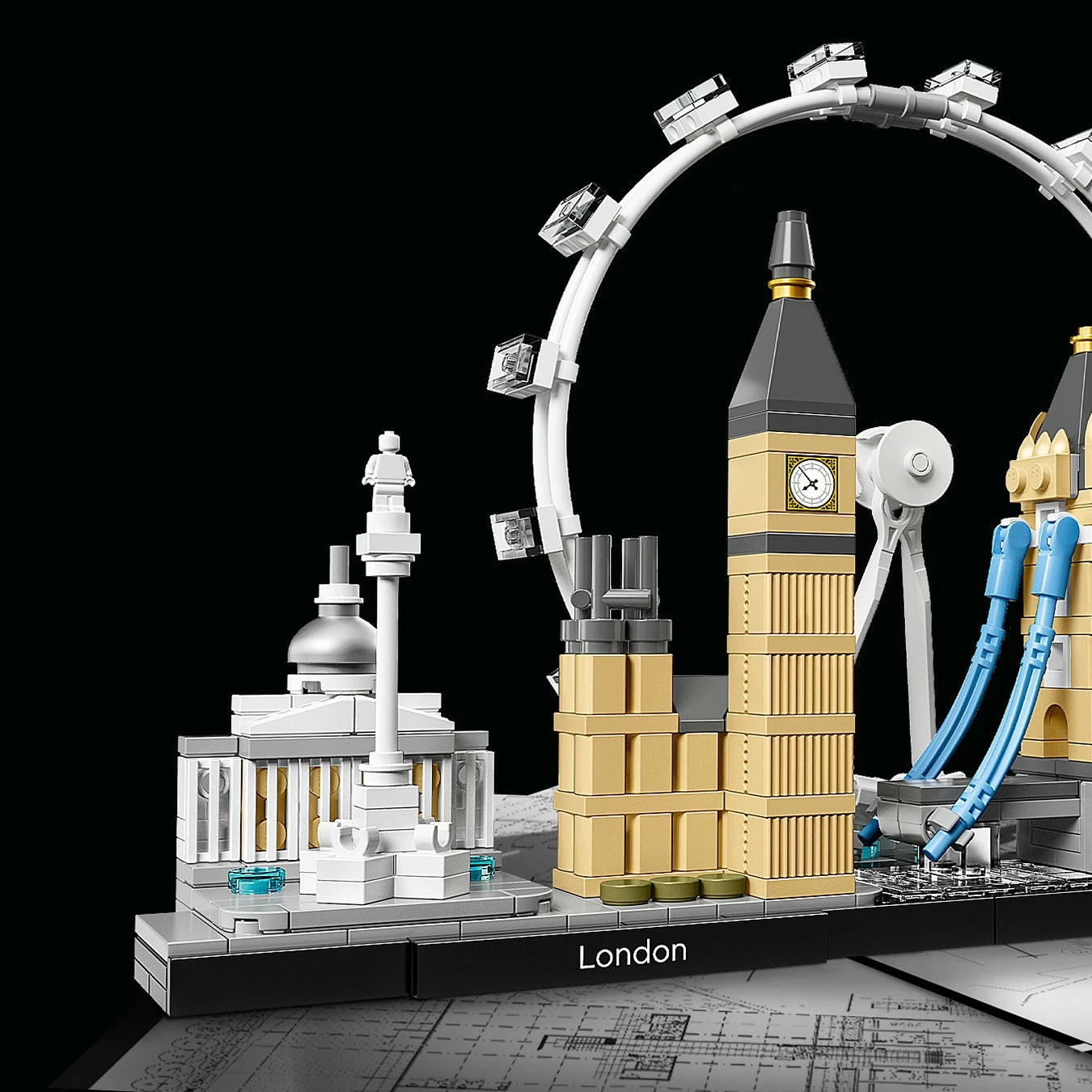Set ndërtimi LEGO Architecture London 21034, 468 pjesë, shumëngjyrësh