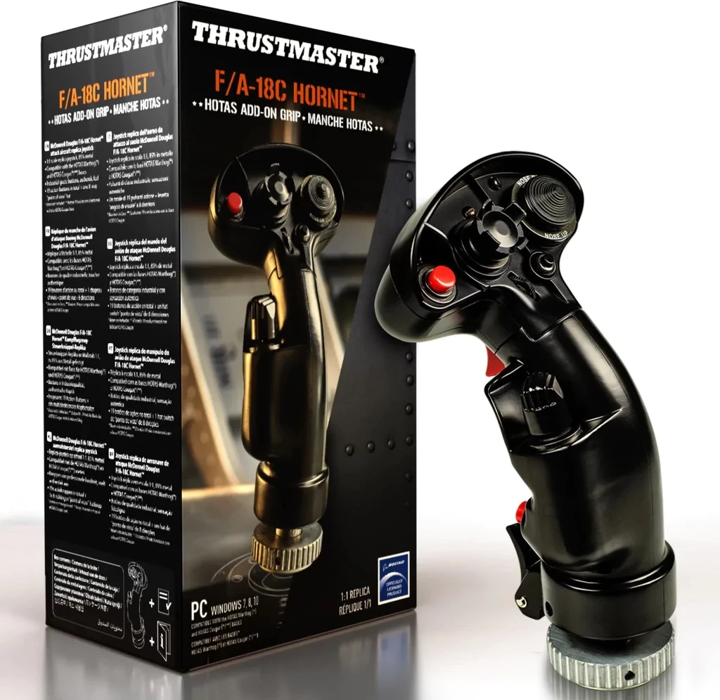 Dorezë joystick HOTAS Thrustmaster F/A-18C Hornet Add-On Grip, 19 butona, e zezë