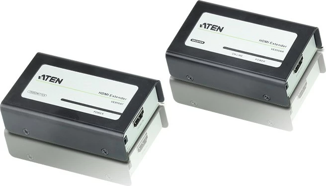 Adapter HDMI extender ATEN VE800A, 60m, grafit/gri, set