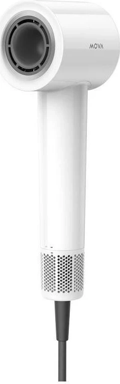 Tharëse flokësh Mova Turbo, 1600W, jonizim, ekran LED, e bardhë