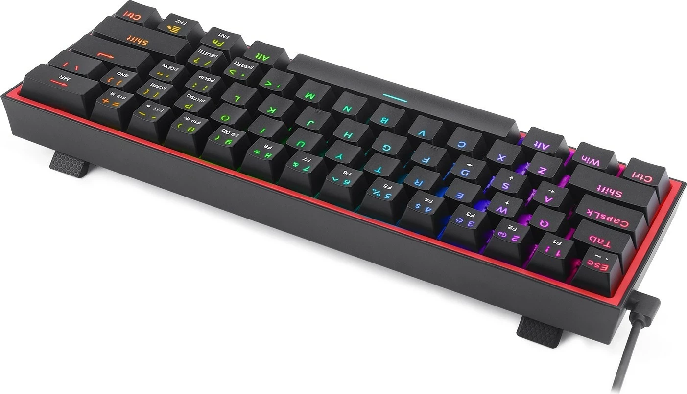 Tastierë Redragon K617 Fizz RGB, e zezë