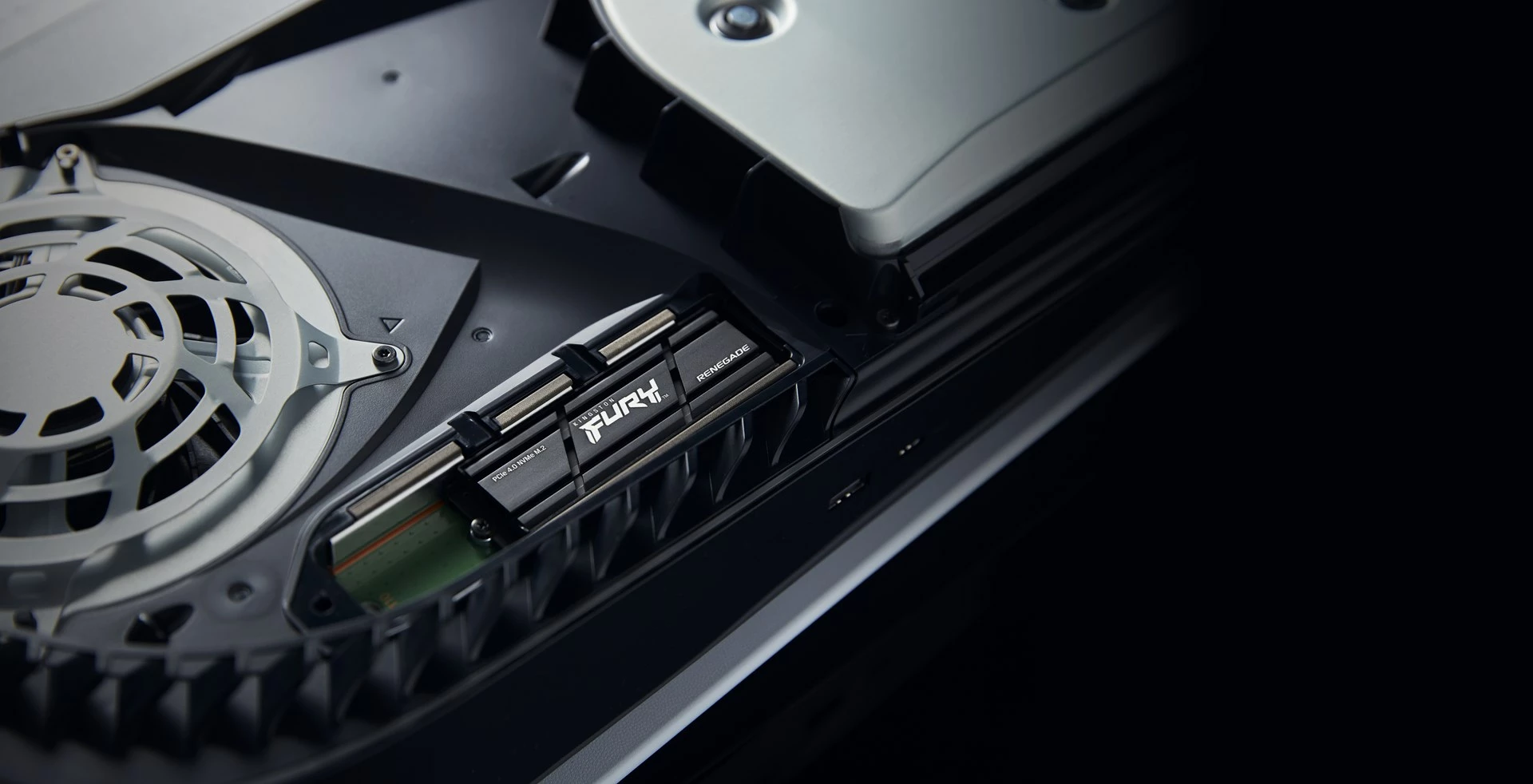 SSD Kingston FURY RENEGADE 1000GB, M.2, PCIe 4.0, me heatsink, i zi