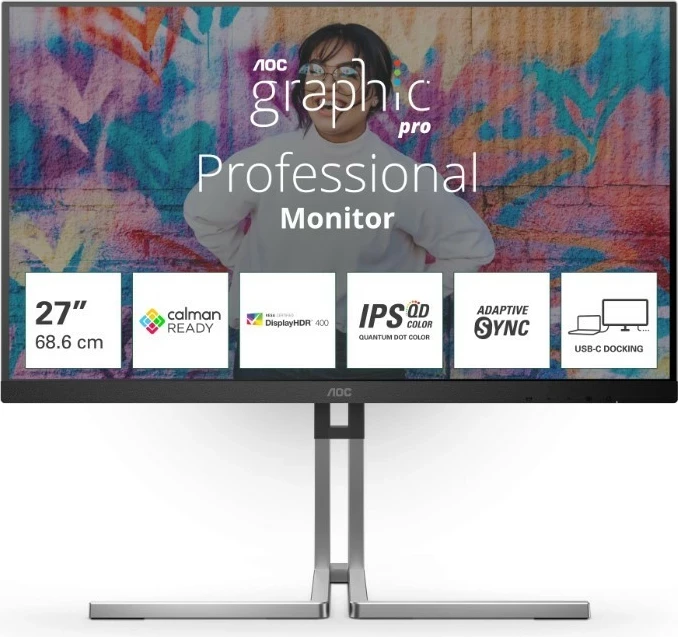 Monitor AOC Q27U3CV, 27 inch, 2560 x 1440, i zi