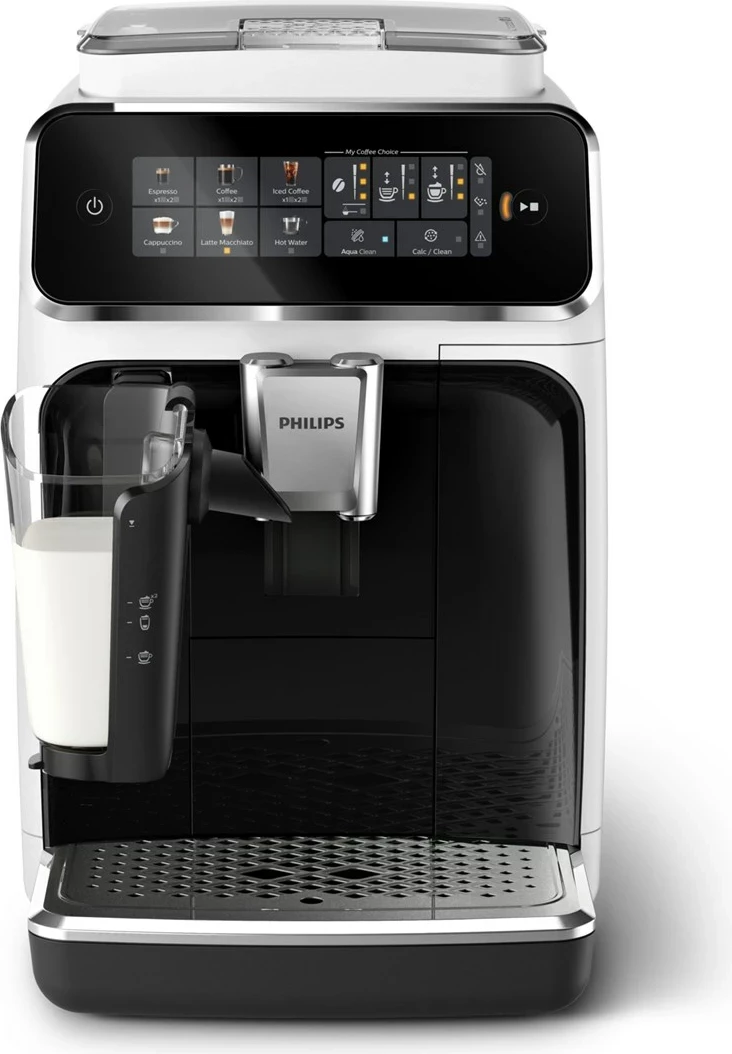 Aparat kafeje Philips EP3343/50, plotësisht automatik, 1.8 L, i bardhë