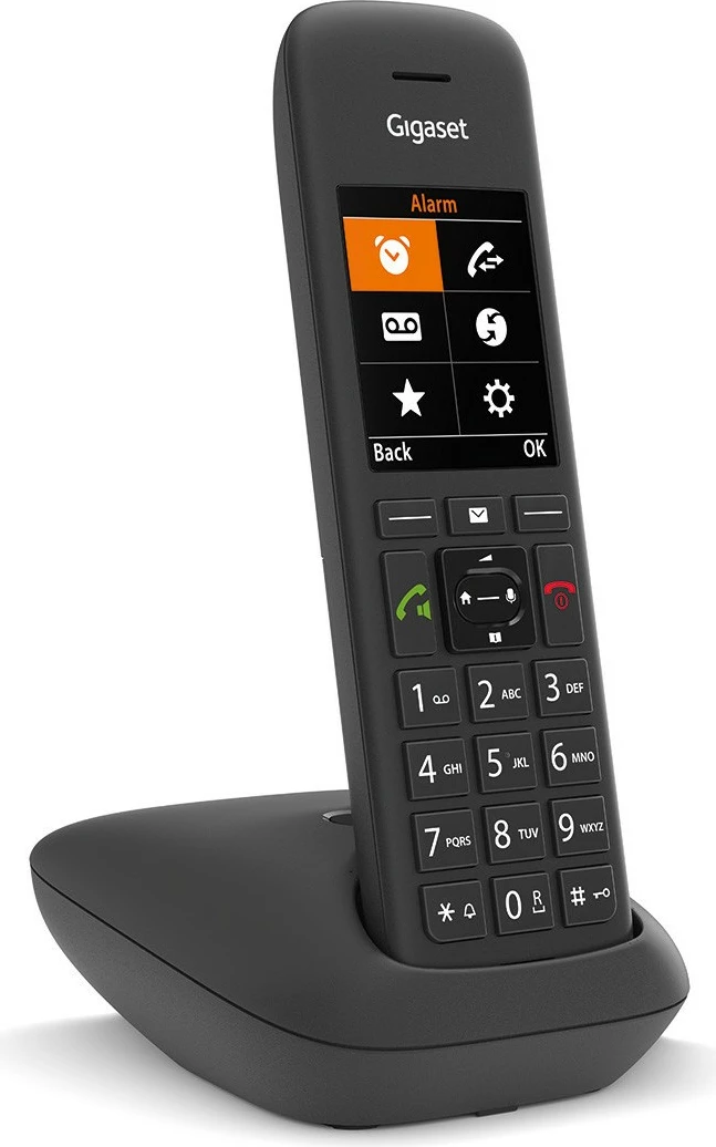 Telefon pa kabllo Gigaset C575, DECT, ekran me ngjyra, i zi