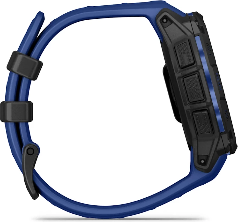 Smartwatch Garmin Instinct® 3, AMOLED, Black/Bolt Blue-Black strap, 45 mm