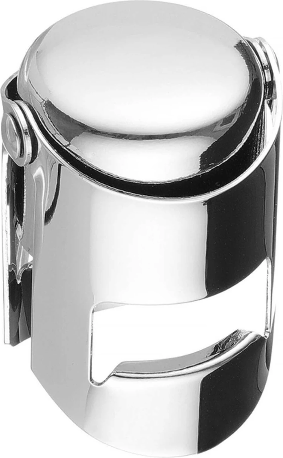 Mbyllës shampanje, Bar Up, me gasket silikon, argjendtë