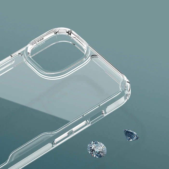 Mbështjellës Nillkin Nature Pro për iPhone 15 Pro Max, i bardhë, transparent